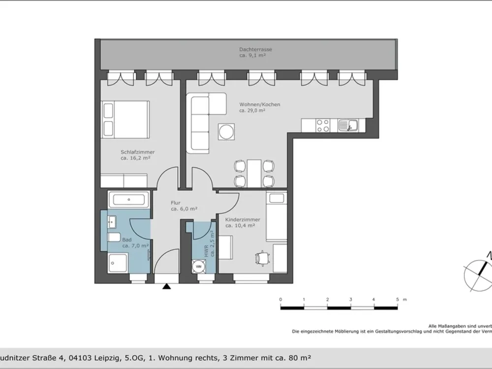 Erstbezug in Citynaher Wohnlage - hochwertige 3-Zimmer-Wohnung