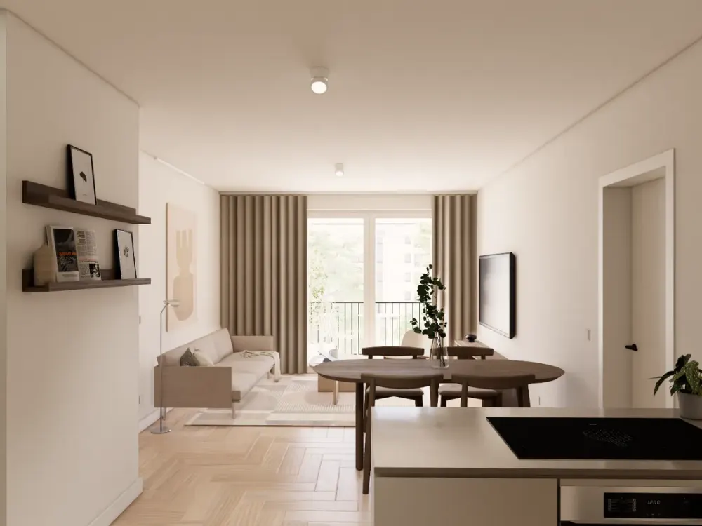 3-Zimmer Premium mit exklusiven Gemeinschaftsflächen: Padelplatz, Fitness, Dachterrasse & mehr