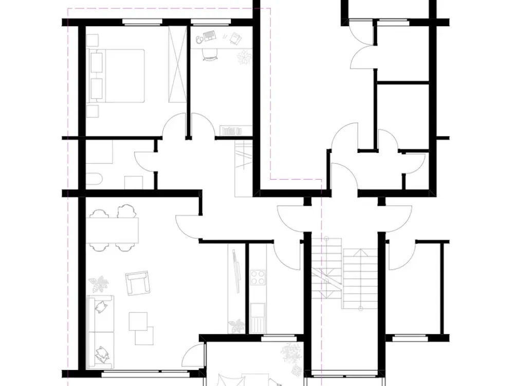 3-Zimmer-Wohnung mit Balkon in Oberkassel