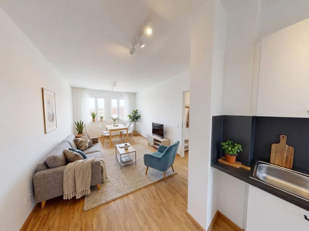 Modern Living in Kronsrode: 4-Room Apartment with BUILT-IN KITCHEN, BALCONY and LOGGIA