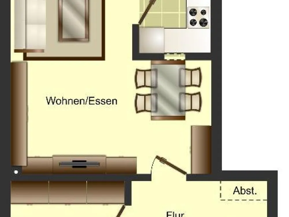 Ab 01.09. frei! 2-Zimmer-Wohnung in Düsseldorf Heerdt