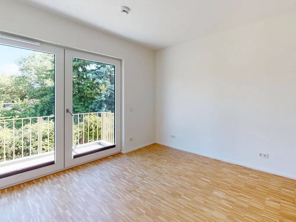 Moderne 3 Zimmer Wohnung mit Balkon im Grünen!