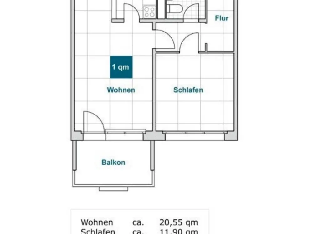 2- Raum Wohnug ab 01.09