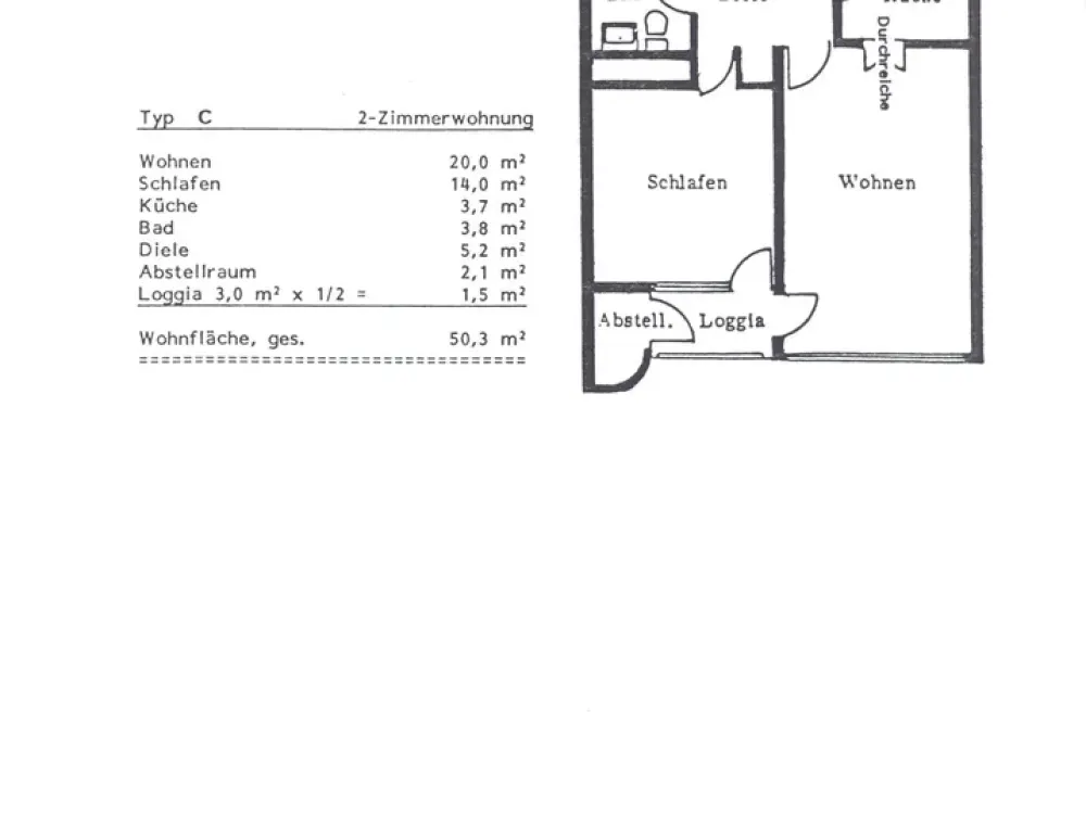 Zwei Zimmer Wohnung