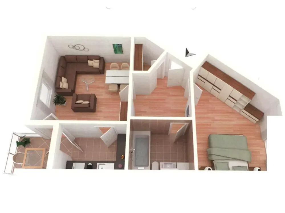 2-Zimmer-Wohnung inkl. EBK + TG