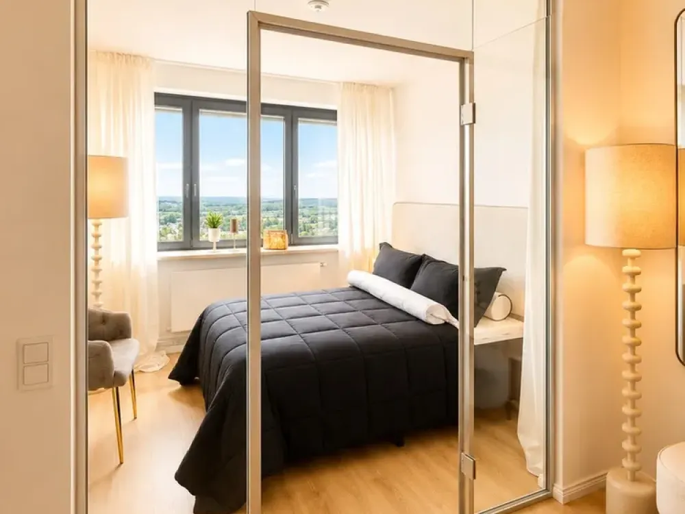 Fully furnished high-rise residence - 29th floor - panoramic views over Hamburg