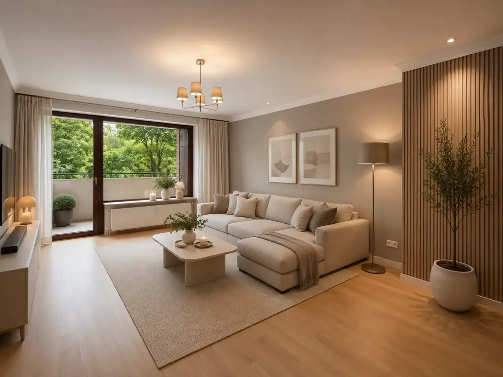 Top location just minutes to Alster corner Bellevue Winterhude with 3 balconies