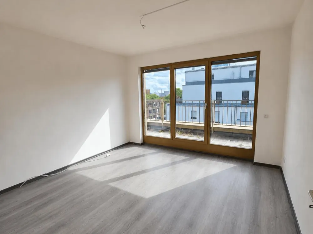 Helle 2-Zimmer Wohnung mit Terrasse und Skyline Blick