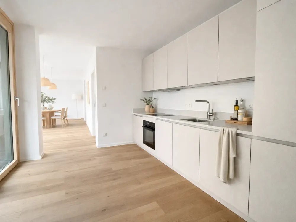 NEUBAU - 2 Zimmer-Wohnung mit Balkon, Einbauküche und Duschbad
