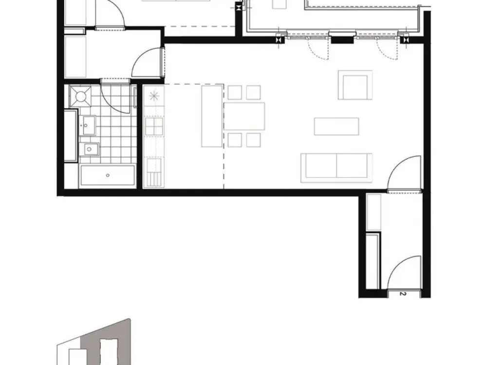 - Zuhause im lebendigen Europaviertel - Helle 2-Zimmer-Wohnung mit großzügigem Wohnbereich