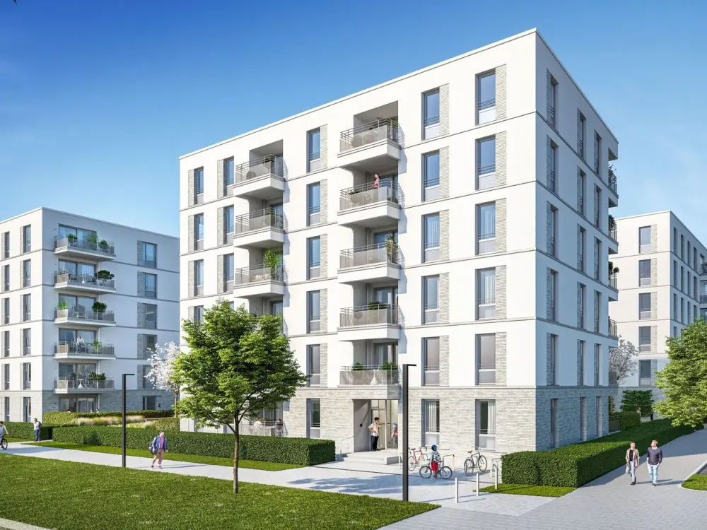 4-room apartment with fitted kitchen, parking space and high-quality features
