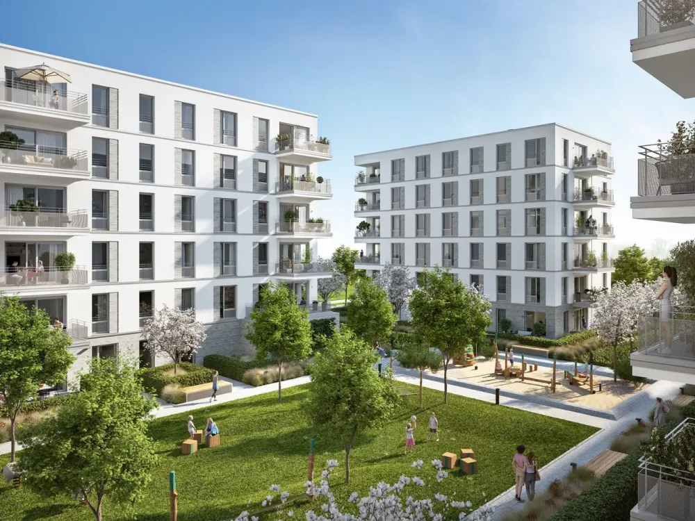 4-room apartment with fitted kitchen, parking space and high-quality features