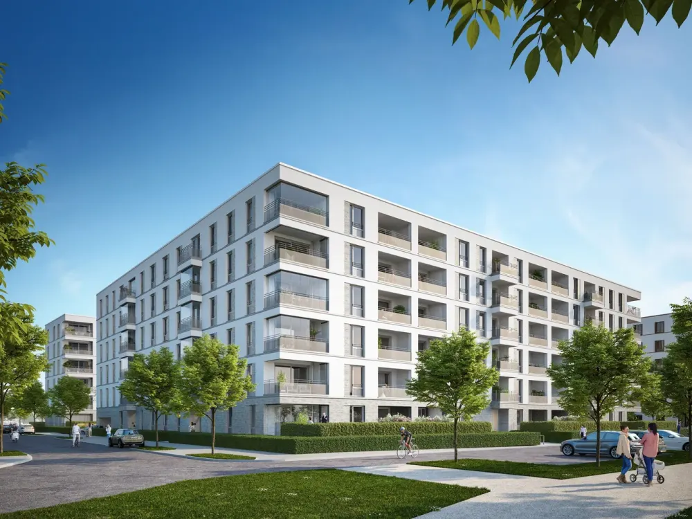 4-room apartment with fitted kitchen, parking space and high-quality features