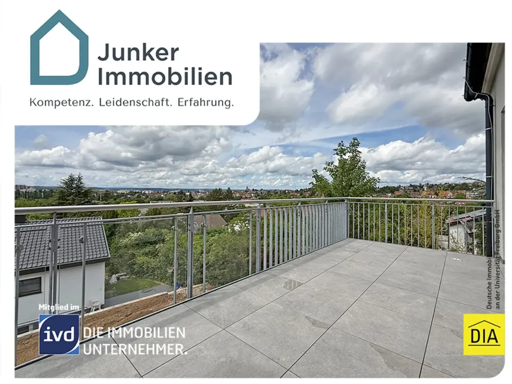 Stilvoll wohnen mit Weitblick, Exklusive Neubau-Maisonettewohnung mit großer Sonnenterrasse