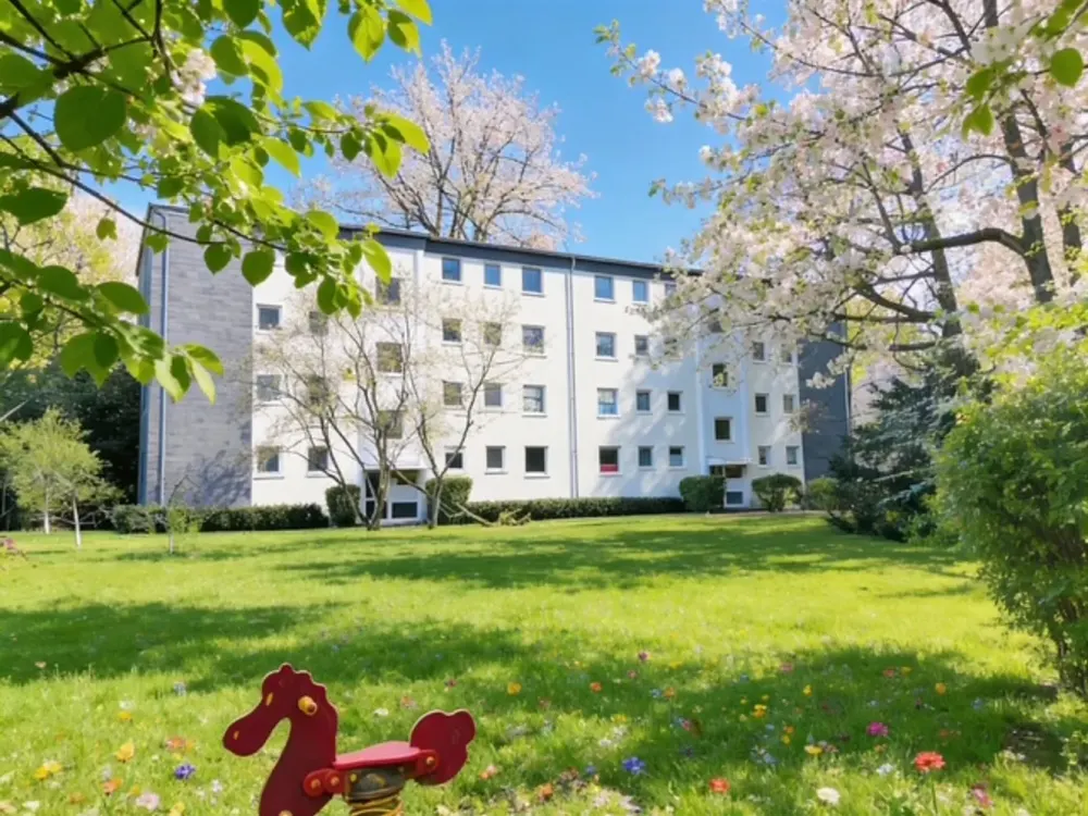 Moderne Grüne Oase: 3-Zi-Wohnung für Bezug nach hochwertiger Badsanierung, frisch modernisiert.