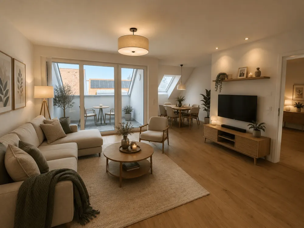 Moderne 4-Zimmer-Dachgeschosswohnung mit sonniger Loggia in Stuttgart-Zuffenhausen!