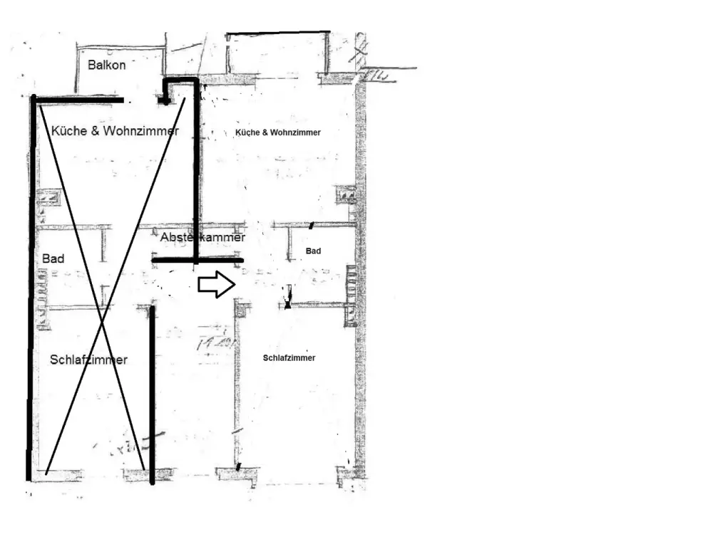 attraktive 2-Zimmer-Wohnung mit Balkon in Düsseldorf