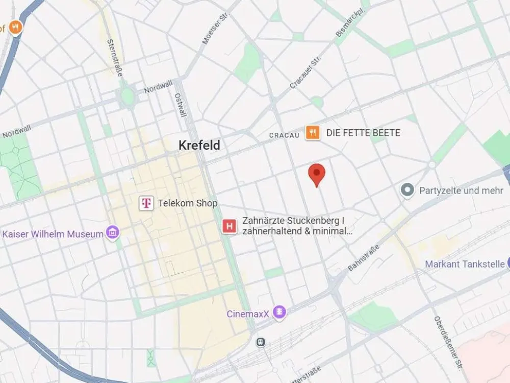 Frisch renovierte 2-Zimmer-Erdgeschosswohnung in Krefeld-Zentrum, Jobcenter ab 3 Personen möglich
