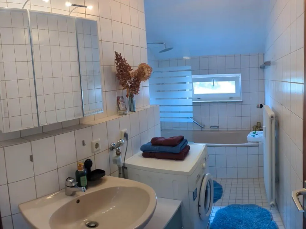 Furnished 2-Room Apartment with Roof Terrace & Parking Space, 49 m²