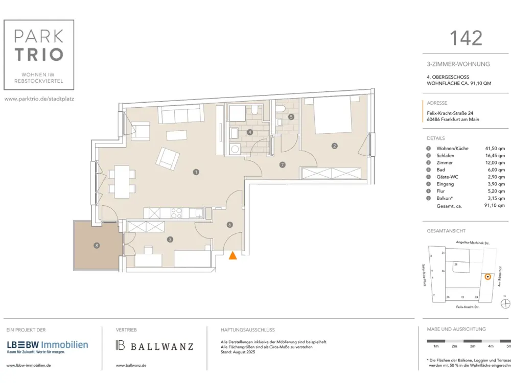 Charmante 3-Zimmer-Wohnung mit sonnigem Balkon