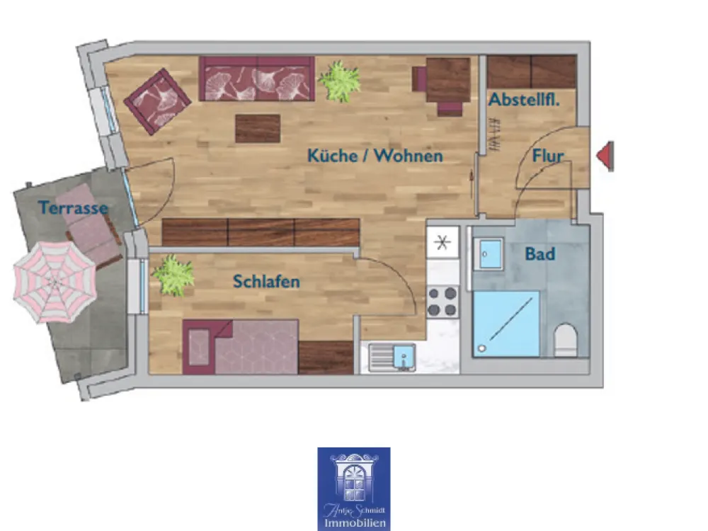Erstbezug! Hochwertig ausgestatte Neubauwohnung mit Terrasse und Fußbodenheizung!