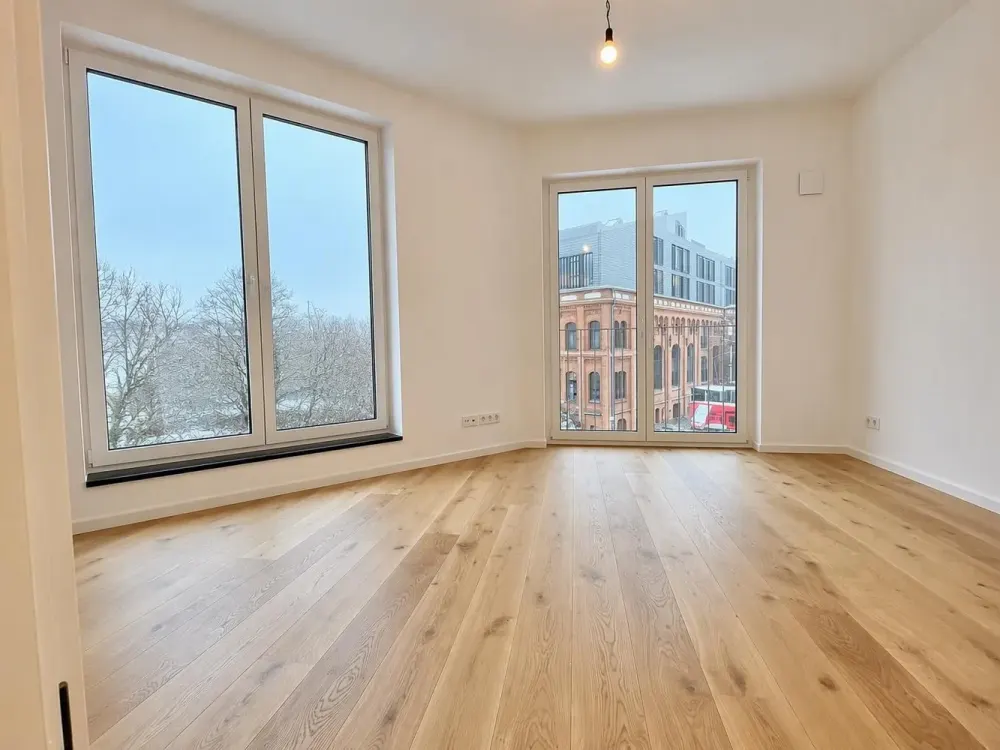 Moderne 1-Zimmer Neubauwohnung (Bj. 2023) für 1 Person mit Balkon und Weitblick