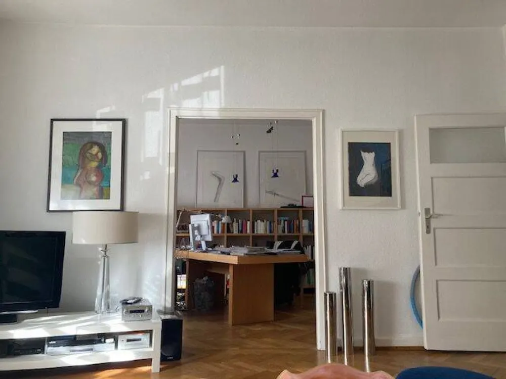 3-room apartment, ground floor, 80m², parquet, near Stadenpark