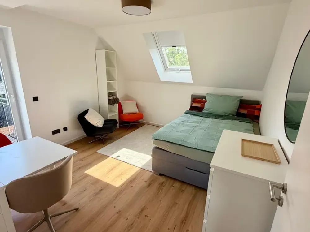 Mobliertes Einzimmer-Apartment mit Balkon in Münster