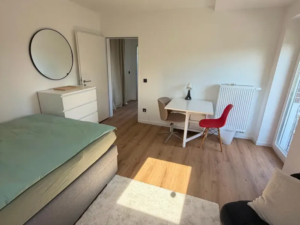 Mobliertes Einzimmer-Apartment mit Balkon in Münster