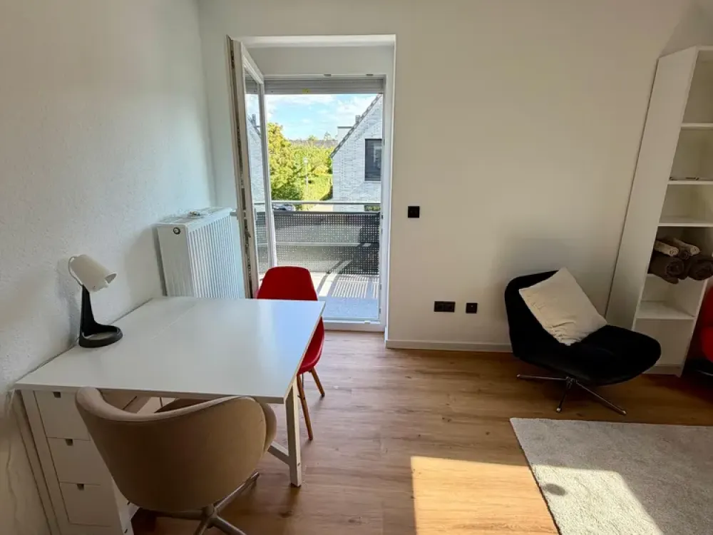 Mobliertes Einzimmer-Apartment mit Balkon in Münster