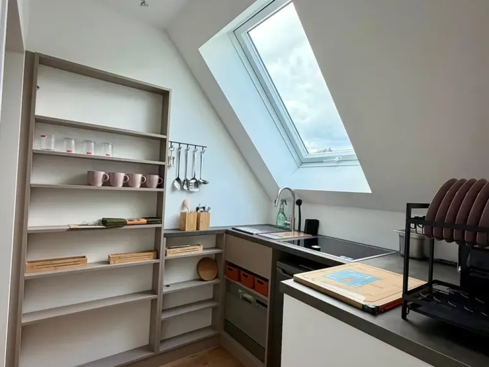 Mobliertes Einzimmer-Apartment mit Balkon in Münster