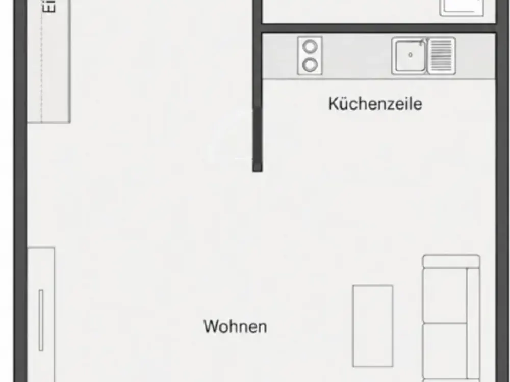 Kompaktes 1-Zimmer-Apartment direkt am OEZ