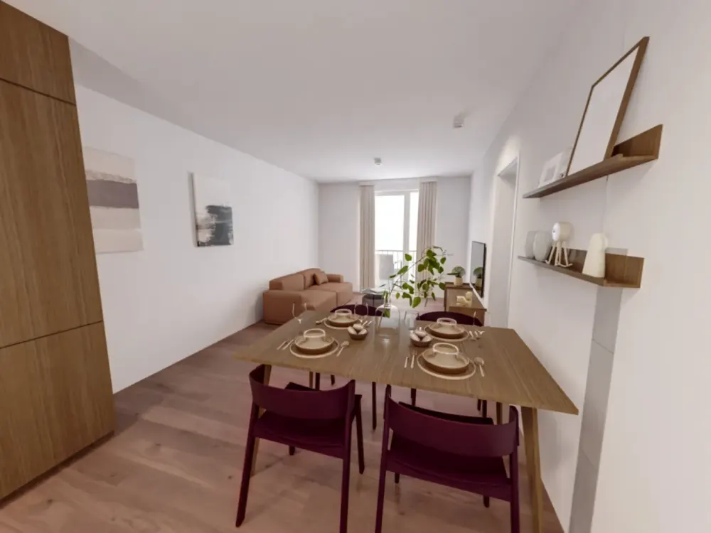 2-Zimmer Medium mit exklusiven Gemeinschaftsflächen: Padelplatz, Fitness, Dachterrasse & mehr