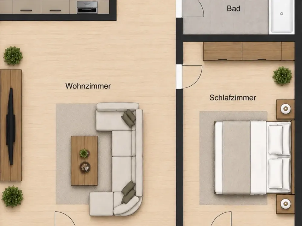 Nachmieter für 2 Raum Wohnung inkl. Einbauküche, großer Balkon und Stellplatz