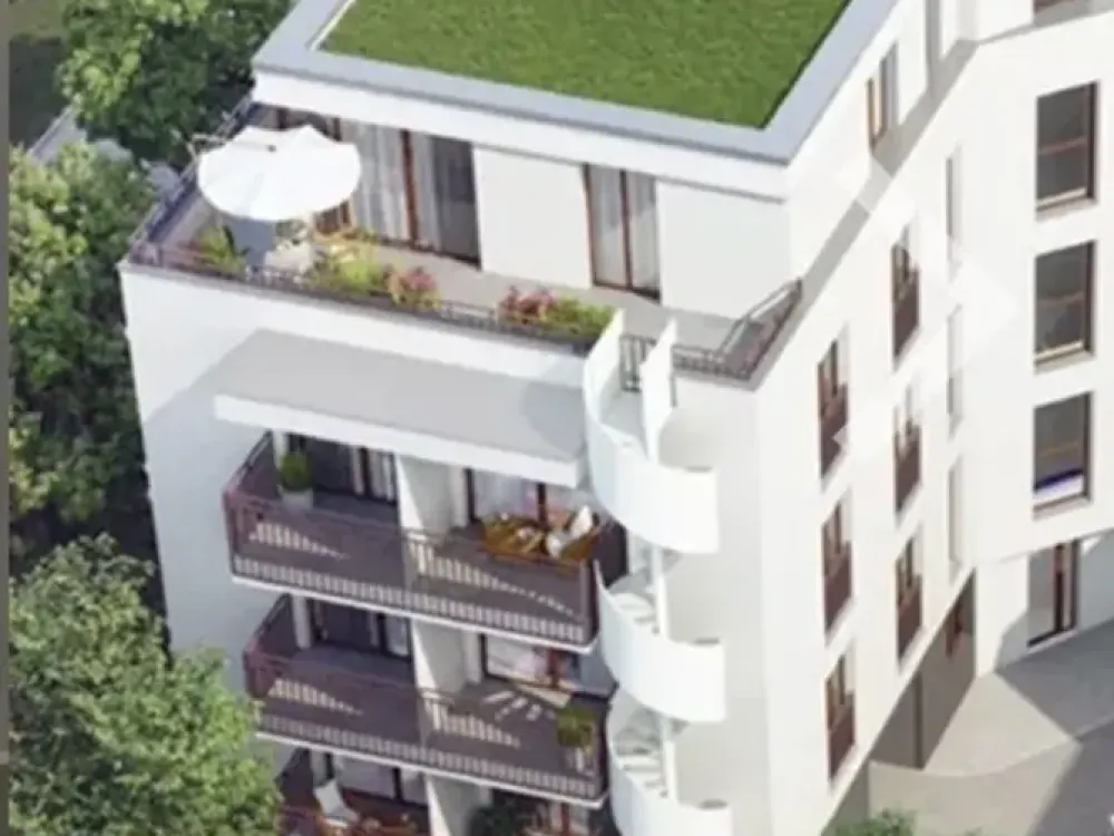 Neubau-Penthouse (2023) -Voll möbliert- Panorama-Terrasse mit Blick auf den Messeturm & den Park