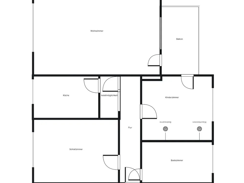 Einzugsbereit neu für Sie renoviert inkl. Balkon! Ideal als kleine Familie!