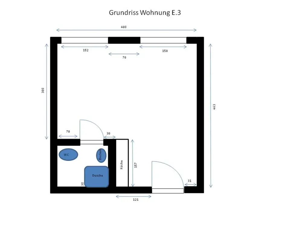 Kompaktes 1-Zimmer-Apartment in Köln-Marienburg
