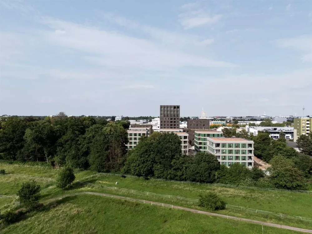 Erstbezug am Naturschutzgebiet: 2 Zimmer Wohnung mit Terrasse im Erdgeschoss, 74,46 m²