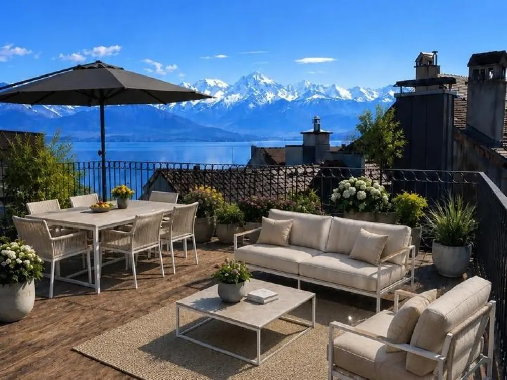 Penthouse Wohnung mit einmaliger Dachterasse und Seeblick !