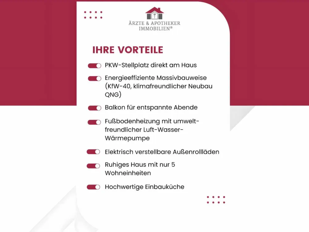Lichtdurchflutete 3-Zimmer-Neubauwohnung mit Balkon!