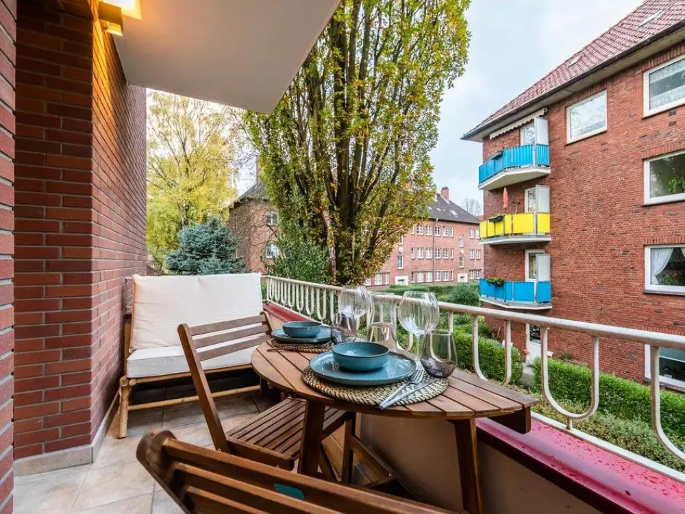 Möblierte Wohnung, ruhige Lage, nahe Stadtpark