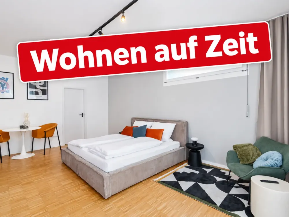 Furnished 40 m² Studio Apartment, Temporary Living in Friedrichshafen