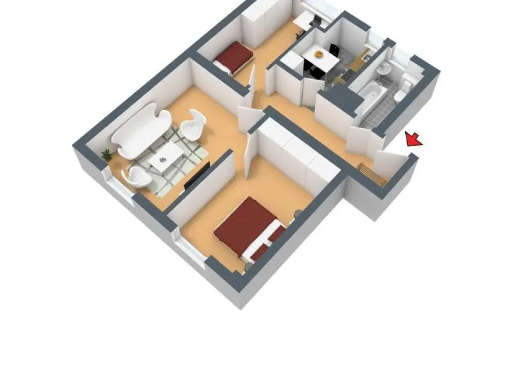 Schöne und einzugsbereite 3-Zimmer-Wohnung im Erdgeschoss in Hagen Wehringhausen!