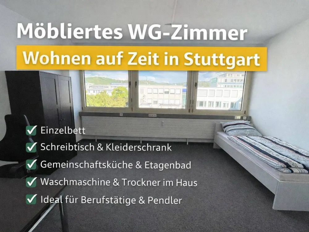 WG Zimmer in Stuttgart Hedelfingen, möblierte Zimmer ab 1 Monat