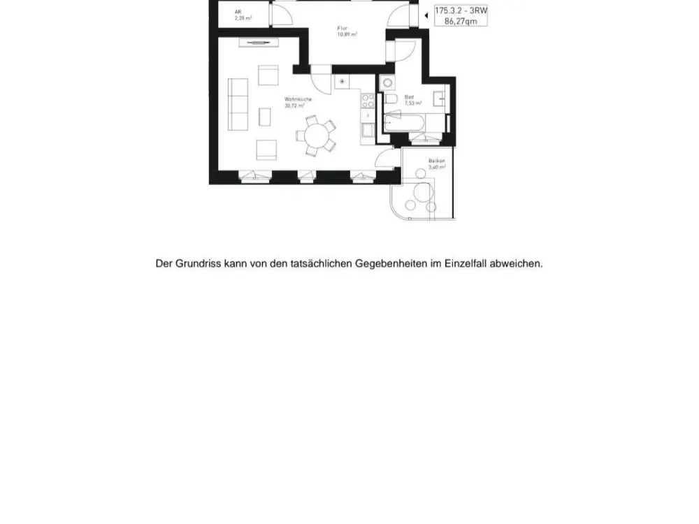 3-Raumwohnung im Kleisthof