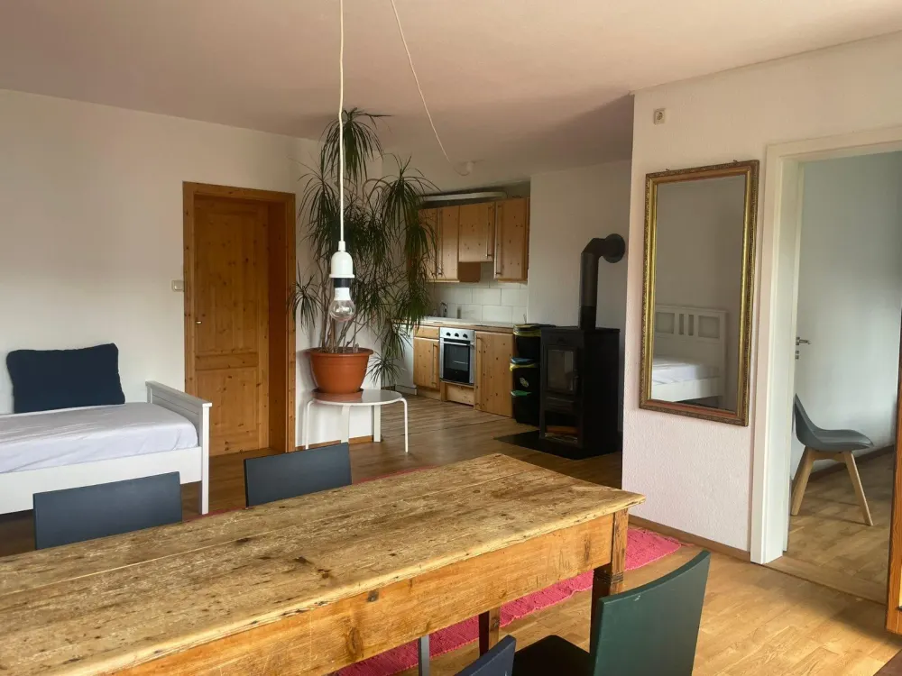 2-room apartment, sunny, with kitchen, parquet, balcony - furnished for a limited time