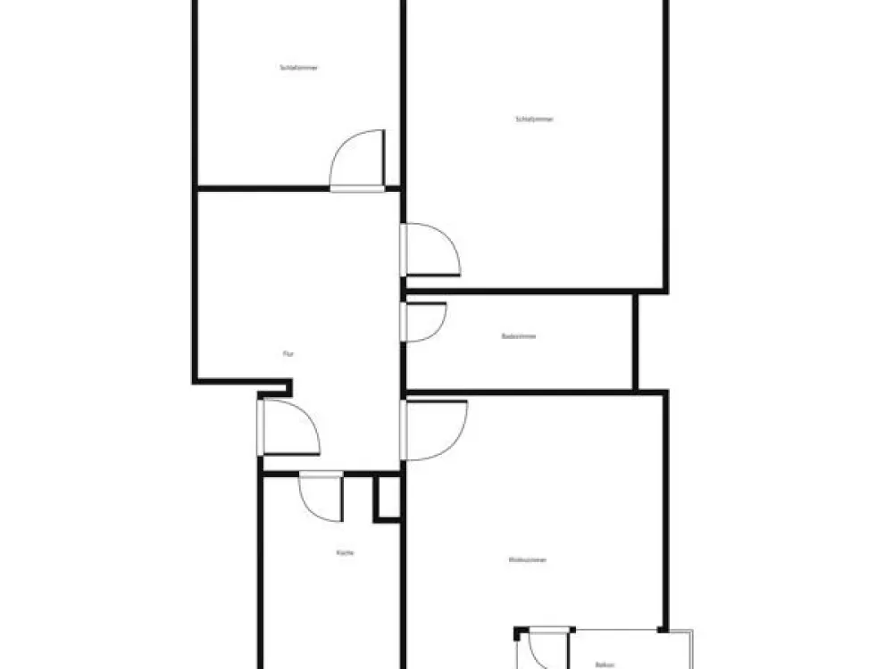 Citywohnung: Sanierte 3-Zimmerwohnung mit Balkon