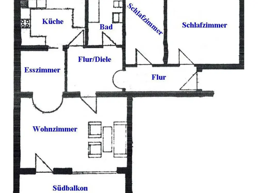 Provisionsfrei: 3,5 Zimmerwhg. mit großen Südbalkon in Brunnthal