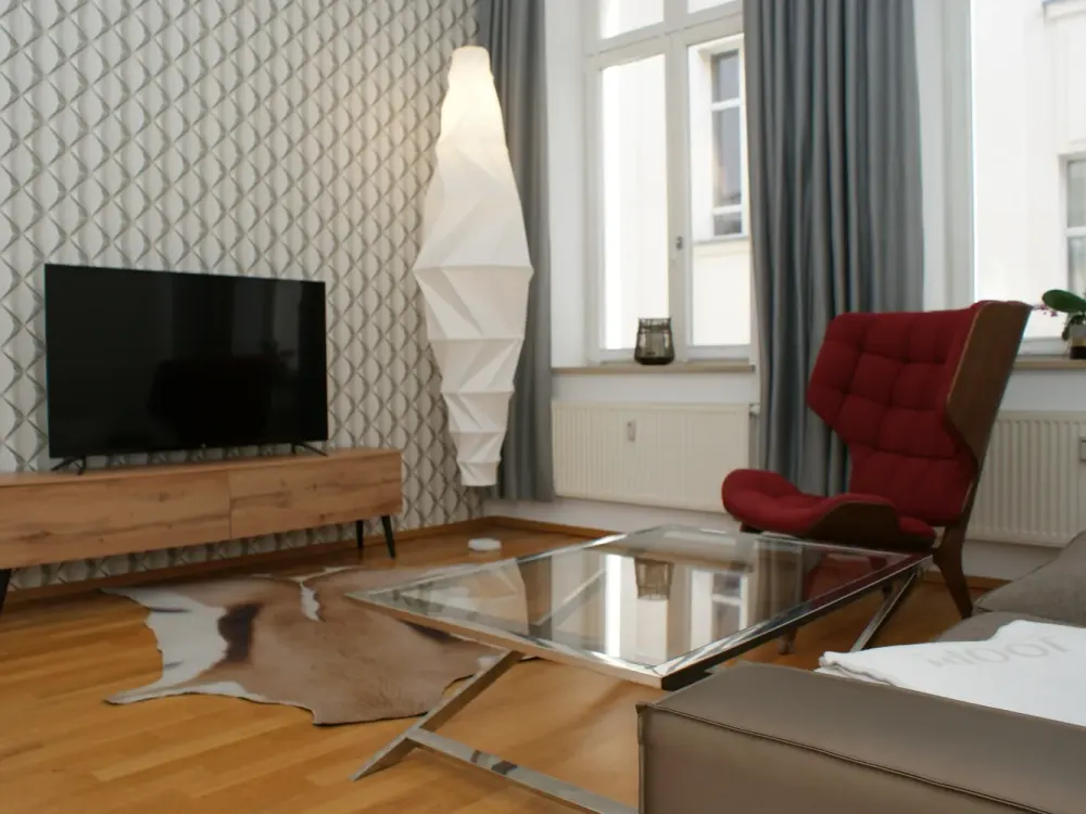 Möblierte ruhige 2-Zimmer-Wohnung mit Terrasse in bester Lage