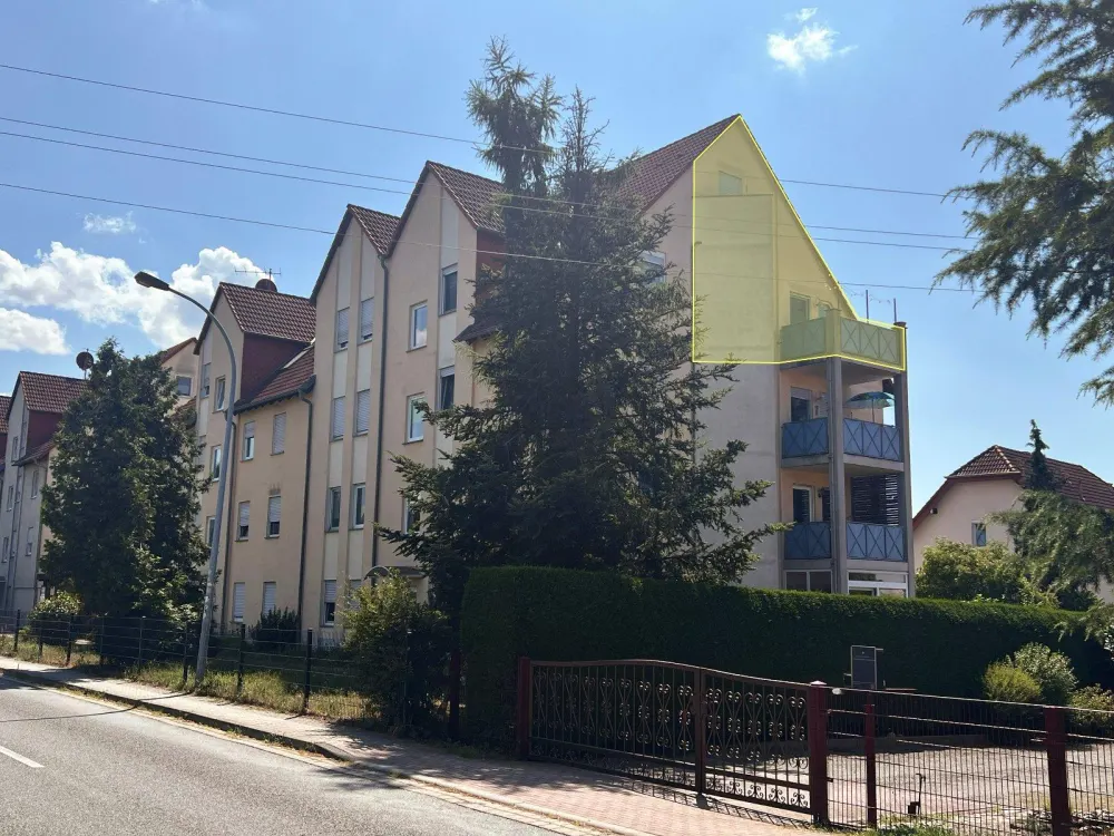 Stilvolle 4 Raum Maisonette DG in Brandis mit Balkon und Carport